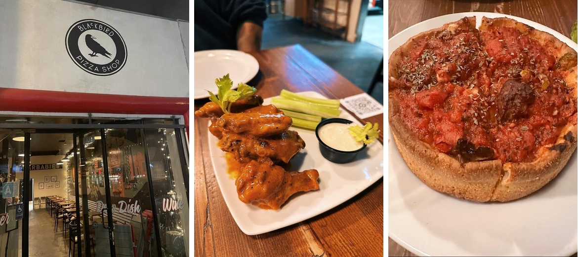Blackbird Pizza Shop Menu