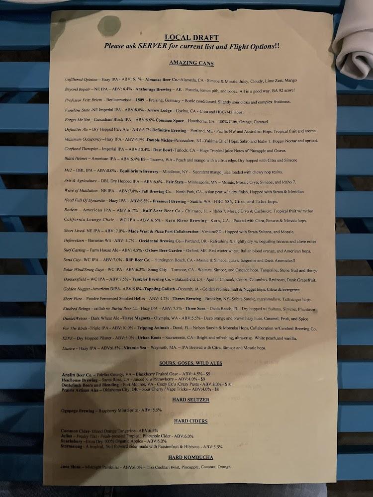 Blackbird Pizza Shop Menu image 3